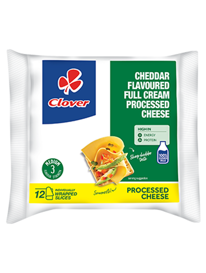 Picture of CLOVER CHEDDAR PROCESSED CHEESE 90G