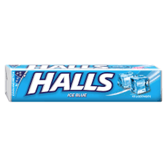 Picture of HALLS DROPS ICE BLUE 10PC