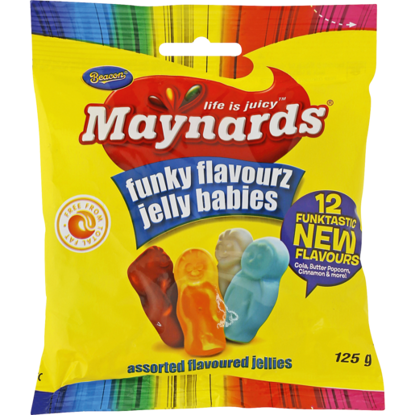 Picture of MAYNARDS FUNKY JELLY BABIES 125G
