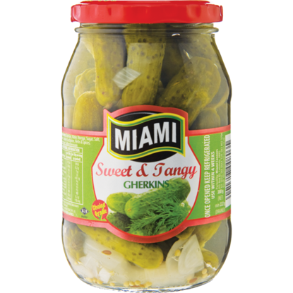 Picture of MIAMI SWEET & TANGY GHERKINS 380G